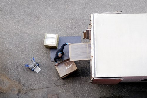 Efficient long-term storage setup in Paddington with labeled boxes and furniture