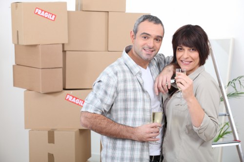 Office and furniture items prepared for small removals in Paddington